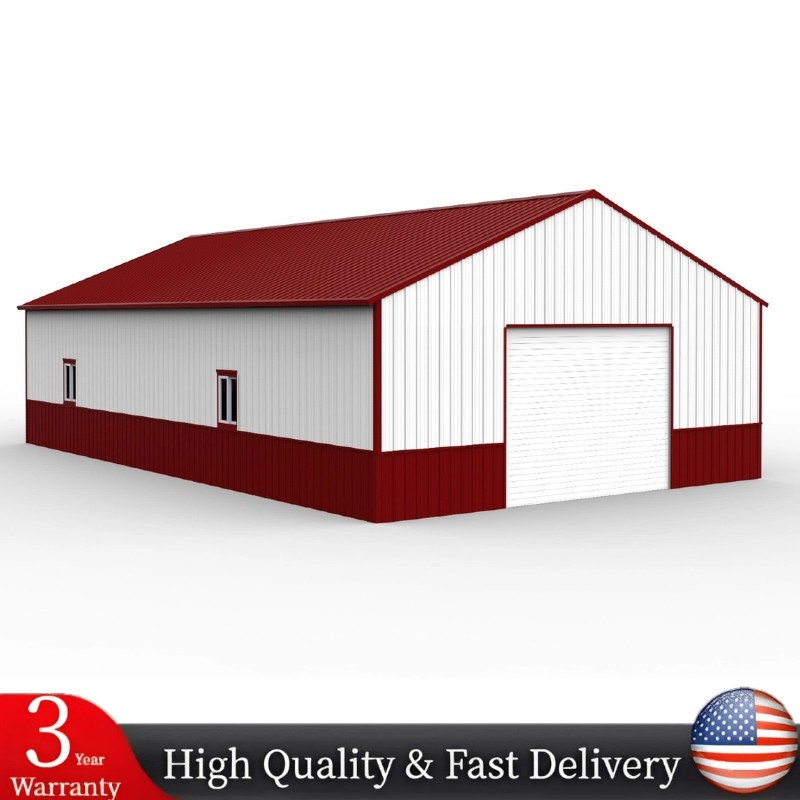 51x31x18 Metal Garage Barn Shed w/Electric Roller Shutter Door Carport 1581Sq.ft
