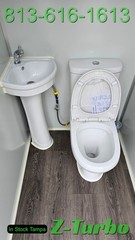 New Portable Toilet Sink Bathroom Single Stall Restroom Job Site Construction HD