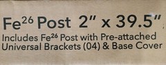 Fortress Railing Products Fe²⁶ 3×39.5″ Pre-attached Universal Brackets {E4}