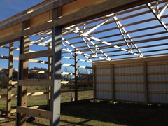 40x60x14 Metal Pole Barn Building Kit (Complete) Color options vary