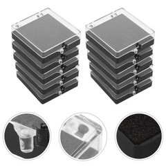 10 Pcs Medal Pin Display Box Badge Storage Case Collection Holder Lapel