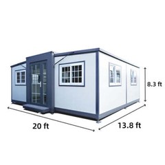 w/Bathroom Shower 13X20ft Mobile Expandable Prefab House Prefabricated Tiny Home