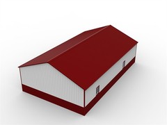 51x31FT Metal Barn Garage w/ Electric Roll-Up Door for Farm & Industrial Storage