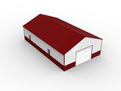 51x31x18 Metal Garage Barn Shed w/Electric Roller Shutter Door Carport 1581Sq.ft