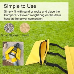 Camper/RV/Trailers Sewer Weight Bag for RV Camping, Hose Fastening…