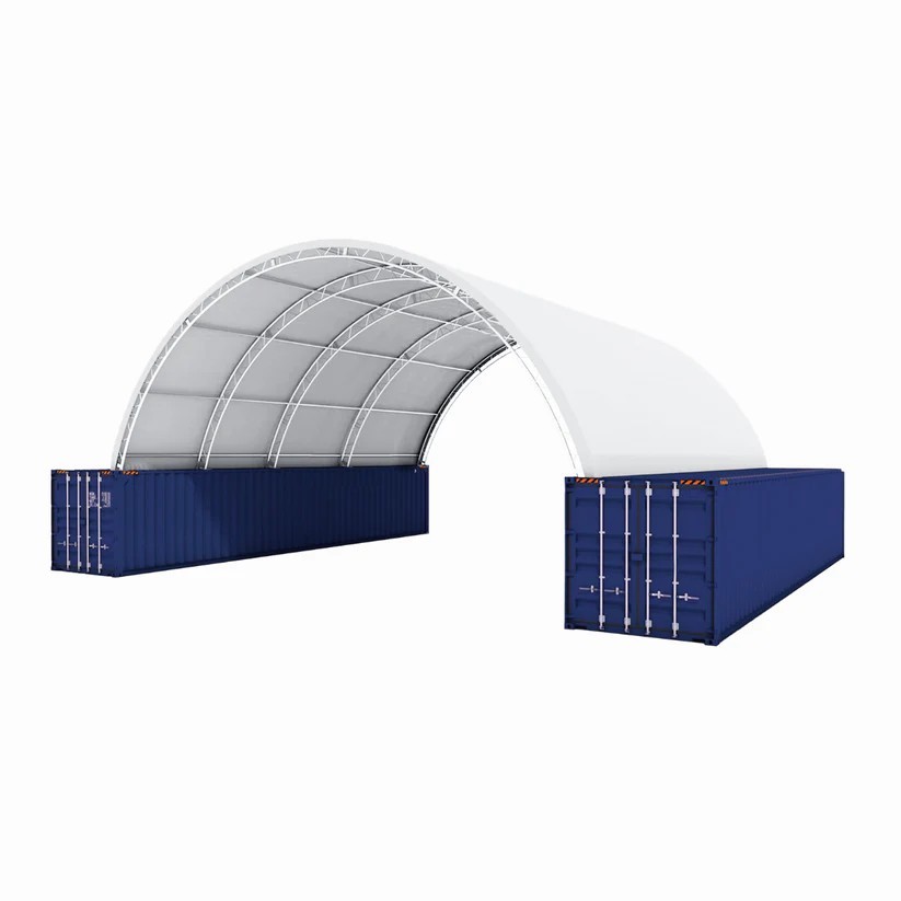 Chery 40’x40’x15′ Double Truss Shipping Container Canopy Shelter