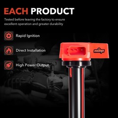 Set of 6 Ignition Coil Pack and Iridium Spark Plugs Fits for Honda 1999-2010 …