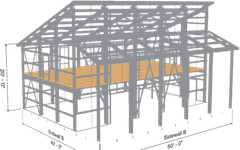 Single Slope 2 story Building Design Information Package