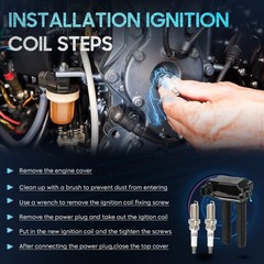 8PCS Ignition Coil Pack with 16PCS Iridium Spark Plug Compatible with Chrysle…