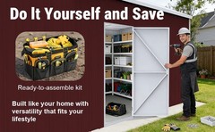 33′ x 25′ x 14′ Metal Car Garage/Outdoor Storage Shed/Heavy-Duty Steel Barn