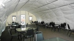 TENT All weather Steel Frame Fabric Quonset 22′ X 40′ X 10’5″ Insulated