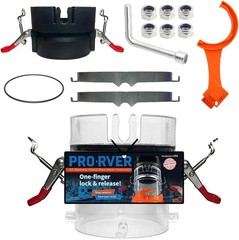 FULL SET RV Sewer Hose Connector – Patented Push-Lock + Clamp-Lock System, Leak-