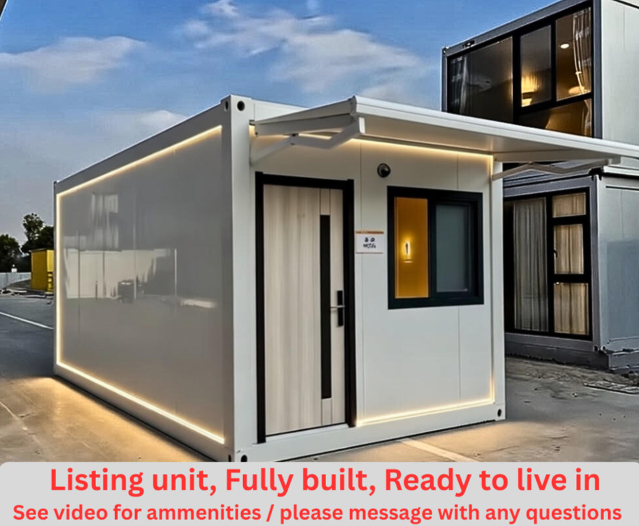 20FT Flat pack Living Pod, Custom Prefab Hotel Unit Backyard Home Rental New