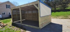 Horse Run-in – Livestock Shelter – Goat Shed – Sheep Shed 10×20
