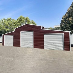 42x30x13ft Metal Garage Shed Outdoor Storage Heavy Duty Galvanized Steel Barn