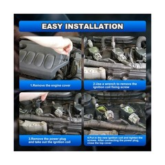 Set of 6 Ignition Coil Packs and Iridium Spark Plug Compatible with… Fast Ship