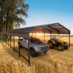 PABIMIA 20×40 FT Heavy-Duty Metal Carport, Outdoor Galvanized Steel Shelter