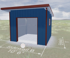 lowest cost All Metal ‘barndominium’ style tiny home kit 116 FT2 permit exempt