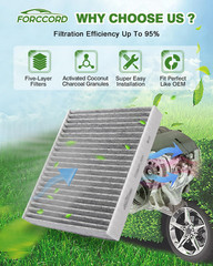 Cabin & Engine Air Filter Fit for Subaru Ascent 2.4L 2019-2026, Crosstrek 2.0L 2