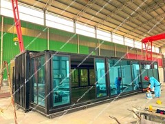 Prefabricated Dual Side Slideout 800 SQ. FT Container Building 40x20FT
