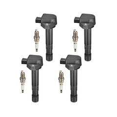 BDFHYK Ignition Coil Pack UF400 and Iridium Spark Plug ZFR6FGP Comp… Fast Ship