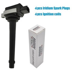 UF591 Ignition Coil Pack 22448ED800 and Iridium Spark Plug Set of 4 Fit for N…