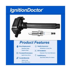 Set of 6 Iridium Spark Plug Ignition Coil Compatible with Avenger G… Fast Ship