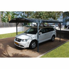 NEW! Vitoria Carport – 16’L x 10’W Gray/Bronze!!