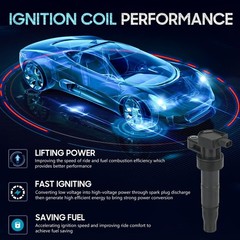 6PCS Ignition Coil Pack with 6PCS Iridium Spark Plug Compatible with Hyundai …
